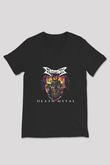Dismember Baskılı Unisex Siyah V Yaka Tişört