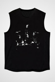 Dissection Baskılı Unisex Siyah Kolsuz Tişört - Tshirt