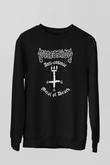 Dissection Baskılı Unisex Siyah Sweatshirt