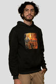 Disturbed Baskılı Unisex Siyah Hoodie
