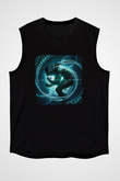 Disturbed Baskılı Unisex Siyah Kolsuz Tişört