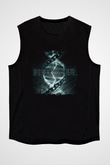 Disturbed Baskılı Unisex Siyah Kolsuz Tişört