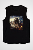 Disturbed Baskılı Unisex Siyah Kolsuz Tişört