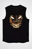 Disturbed Baskılı Unisex Siyah Kolsuz Tişört