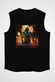 Disturbed Baskılı Unisex Siyah Kolsuz Tişört