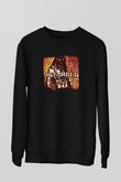 Disturbed Baskılı Unisex Siyah Sweatshirt