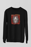 Disturbed Baskılı Unisex Siyah Sweatshirt
