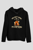 Diyetisyen Siyah Unisex Kapüşonlu Sweatshirt