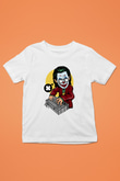 Dj Joker Baskılı Unisex Beyaz Çocuk Tişört