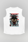Dj Run - DMC - Baskılı Unisex Beyaz Kolsuz Tişört