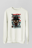 Dj Run - DMC - Baskılı Unisex Beyaz Sweatshirt