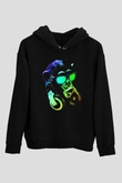 DJ ŞempanzeSiyah  Unisex Hoodie