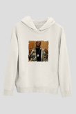 DMX Baskılı Unisex Beyaz Kapüşonlu Sweatshirt