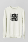DMX Baskılı Unisex Beyaz Sweatshirt