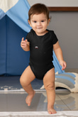 DMX Baskılı Unisex Siyah Bebek Body - Zıbın