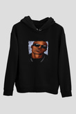 DMX Baskılı Unisex Siyah Hoodie