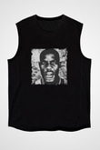 DMX Baskılı Unisex Siyah Kolsuz Tişört