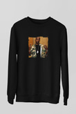 DMX Baskılı Unisex Siyah Sweatshirt