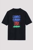 DNA Neon Baskılı Unisex Oversize Tişört - Tshirt
