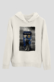 Doctor Who Beyaz Unisex Hoodie