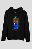 Doctor Who Siyah Unisex Hoodie