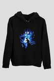 Doctor Who Siyah Unisex Hoodie