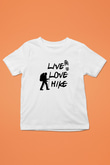 Doğa Yürüyüşü Baskılı Unisex Beyaz Çocuk Tişört - Tshirt