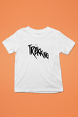 Doğa Yürüyüşü Baskılı Unisex Beyaz Çocuk Tişört - Tshirt