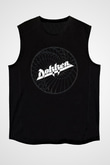 Dokken Baskılı Unisex Siyah Kolsuz Tişört - Tshirt