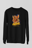 Dokken Baskılı Unisex Siyah Sweatshirt
