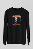 Dokken Baskılı Unisex Siyah Sweatshirt