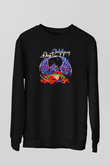 Dokken Baskılı Unisex Siyah Sweatshirt