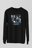 Dokken Baskılı Unisex Siyah Sweatshirt