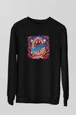 Dokken Baskılı Unisex Siyah Sweatshirt