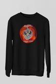 Dokken Baskılı Unisex Siyah Sweatshirt