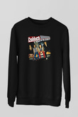 Dokken Baskılı Unisex Siyah Sweatshirt