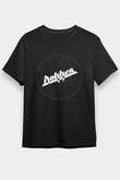 Dokken Baskılı Unisex Siyah Tişört - Tshirt