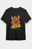 Dokken Baskılı Unisex Siyah Tişört - Tshirt