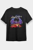 Dokken Baskılı Unisex Siyah Tişört - Tshirt