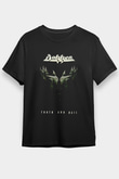 Dokken Baskılı Unisex Siyah Tişört - Tshirt