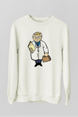 Doktor Beyaz Unisex Sweatshirt