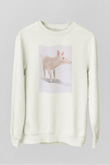 Domuz Beyaz Unisex Sweatshirt