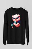 Domuz Siyah Unisex Sweatshirt