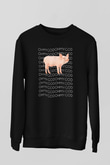 Domuz Siyah Unisex Sweatshirt