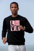 Domuz Siyah Unisex Sweatshirt
