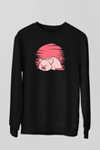 Domuz Siyah Unisex Sweatshirt