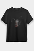 Domuz Siyah Unisex Tişört T-Shirt - TişörtFabrikası