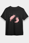 Domuz Siyah Unisex Tişört T-Shirt - TişörtFabrikası