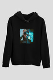Don Diablo Baskılı Unisex Siyah Hoodie