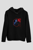 Don Diablo Baskılı Unisex Siyah Hoodie